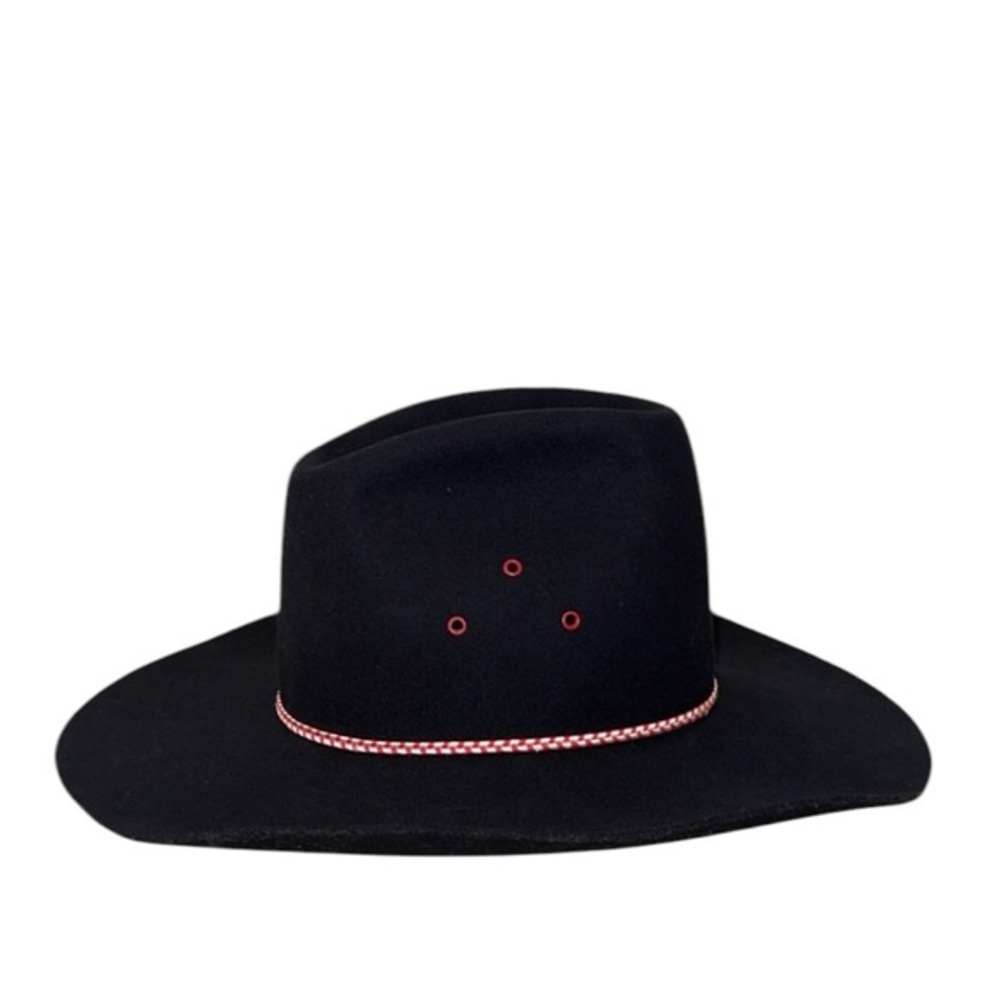 American Hat Company Maxi-Felt Black Western Cowboy Hat Size 7‎ 1/4 - Picture 3 of 11
